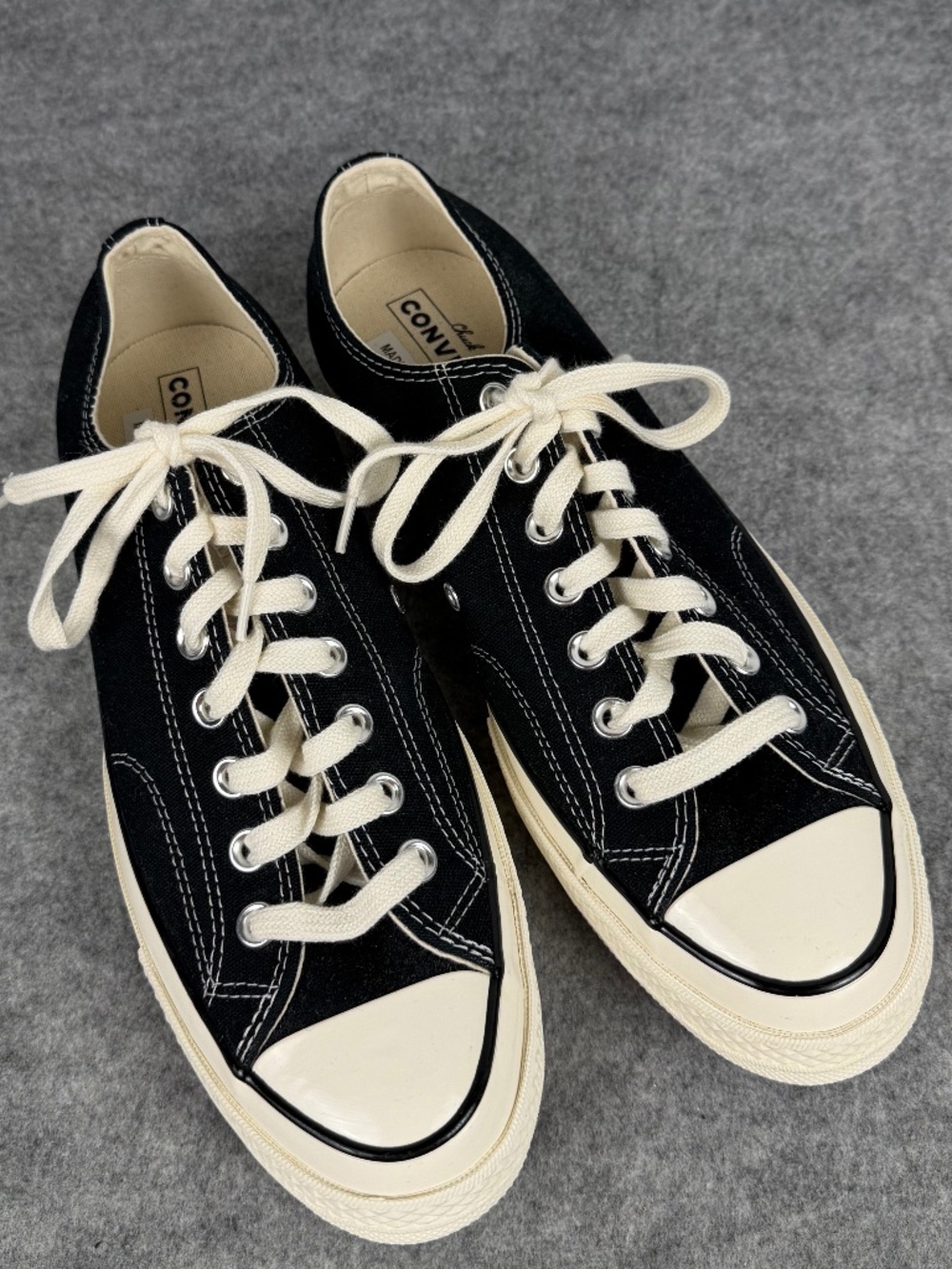 Converse Chuck Taylor All Star Throwback Low Black Men'sSize 8.5 Goth Normcore